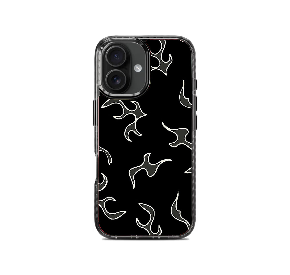 White Flames Pattern Stride 2.0 Phone Case Cover