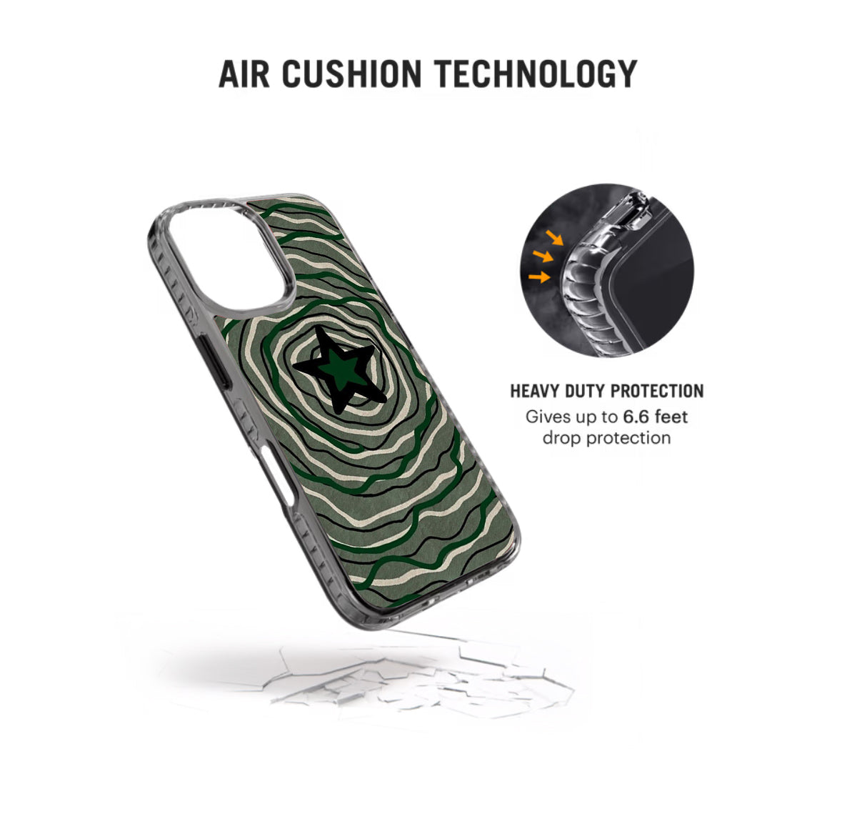 Star Spiral Pattern Stride 2.0 Phone Case Cover